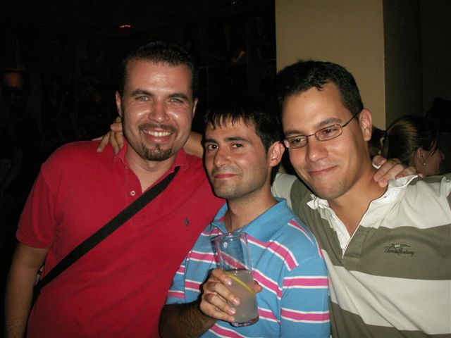 Our Spanish friends, Dave, Dave and Pablo